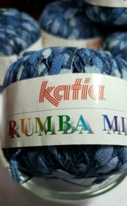 KATIA RUMBA MIX YARN COTTON NOVELTY KNIT CROCHET - Picture 1 of 4