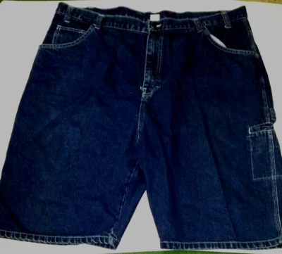 Pantalones cortos de carpintero cargo de mezclilla para hombre ropa de trabajo de Craftsman 44 x11 algodón pesado azul Foto 1 de 4