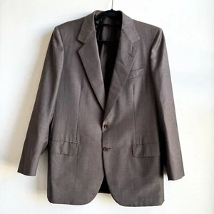 Brioni Mens Suit Coat 40 R 50 IT 100% Wool 2 Button Jacket Brown Taupe Sport - Picture 1 of 10