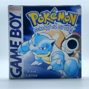 Nintendo Gameboy Classic Spiel - Pokemon Blaue Edition- Komplett CiB OVP - PAL - Picture 1 of 17