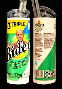 BIDEN THE QUICKER F*CKER UPPER 20oz Tumbler ( BRAND NEW ) - Picture 1 of 4
