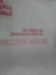 THE PUZZLE WORKS SKILL BOARD AND MANIPULATIVE CARDS FOR CLOWNIN AROUND - Picture 1 of 1