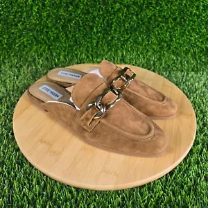 Steve Madden Womens Cassady Cognac Suede Brown Slip On Dress Shoe Size 10 NIB - Picture 1 of 7
