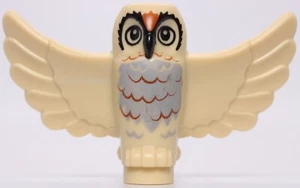 Lego Harry Potter Tan Owl Bird Light Bluish Gray Breast Orange Feather - Picture 1 of 2
