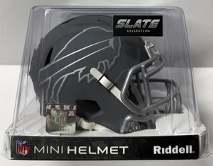 Mini casco de fútbol americano Buffalo Bills gris pizarra Riddell Speed - Imagen 1 de 6