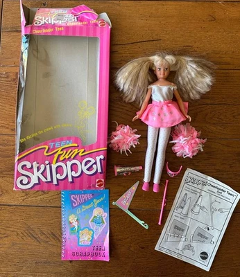 Boneca Barbie Teen Fun Skipper líder de torcida de 1987 Mattel #5893 - Imagem 1 de 3