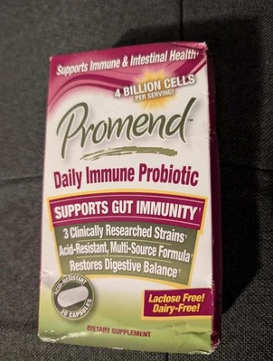 Probiótico inmunológico Promend una vez al día 30 cápsulas. Inmunidad intestinal 11/25 Foto 1 de 2