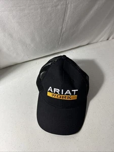 Sombrero negro Ariat Work correa ajustable malla trasera - Imagen 1 de 5