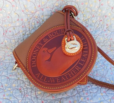 Bolso Bandolera Dooney and Bourke Big Duck 2 ~ Nuevo con Etiquetas ~ Caramelo Foto 1 de 4