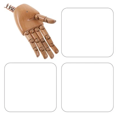  Flexible Künstlerpuppe aus Holz, bewegliche Handfigur, linke Hand, Gelenkmodell - Bild 1 von 4