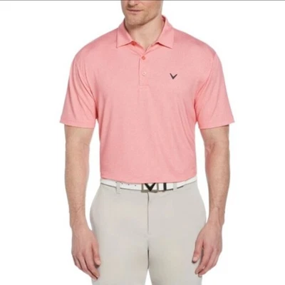 Polo de golf Callaway que absorbe la humedad protección UV en rosa XL NUEVO SIN ETIQUETAS Foto 1 de 4