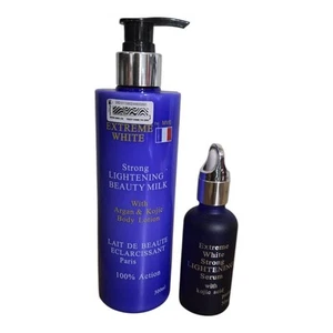 Extreme White Beauty Milk Body Lotion, Serum With Argan Oil, Kojic & Glutathione - Picture 1 of 4