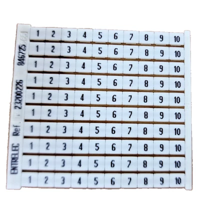 Entrelec terminal block number card markers box of 50 x 23200226 - Image 1 of 3