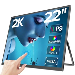 Tragbarer Monitor 22" 2K Touchscreen 2560x1440 QHDTragbarer IPS Gaming Monitor - Bild 1 von 7