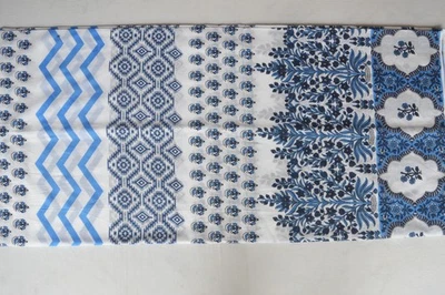 2.5 Yard Fabric Indian 100% Cotton Hand Printed Fab NO TARRIF CHARGES 100% ✅ZK-5 - Image 1 of 4