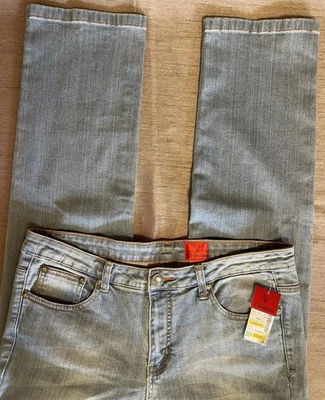 Pantalones de mezclilla V Cristina para mujer 14 azul claro, elásticos, bolsillo adornado con joyas Foto 1 de 4