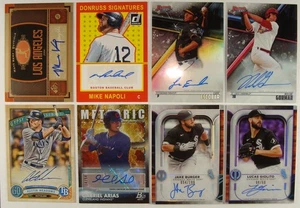 Lot of (8) 2012-22 Star MLB Signed Auto Cards Kemp, Napoli, Meadows, Giolito etc - Picture 1 of 3