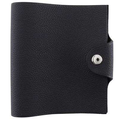 HERMES Ulysses Mini Notebook Cubierta Togo Negro Unisex Planificador Foto 1 de 4