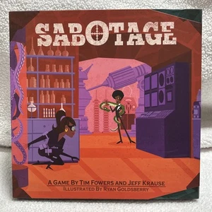 Sabotage Board Game-Tim Fowers and Jeff Krause New Open Box - Picture 1 of 12