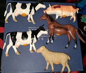 Boley Brown Bay Horse, Cows, Ram, Pig Makes Noise By Kenner - Picture 1 of 10
