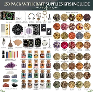 ShyShiny Complete Witchcraft Kit, 145 Piece Wiccan Supplies, BNIB RRP $155 - Foto 1 di 13