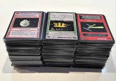 Star Wars CCG Lot of 500 Cards + Playing Star Wars Customizable Card Game - Image 1 of 4