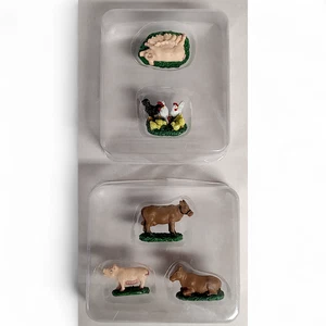 Juego de accesorios de animales de granja en miniatura pintados a mano The Liberty Falls de colección AH224 - Imagen 1 de 11