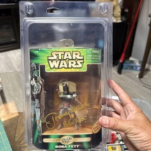 Star Wars 300th Figur Edition BOBA FETT JEREMY BULLOCH SIGNIERT + Figur Schild - Bild 1 von 12