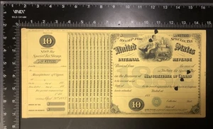 Ingresos de Estados Unidos; sello fiscal especial; fabricante de cigarros; 1882; resto - Imagen 1 de 1
