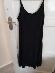 M & S (St Michael (Vintage Little Black Dress Size 16 Viscose And Polyester - Picture 1 of 2