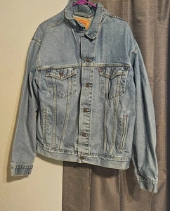 Levi's Denim Standard Trucker Jacket  70507 Sz L (LEVI STRAUSS & CO) Pre Owned - Picture 1 of 8