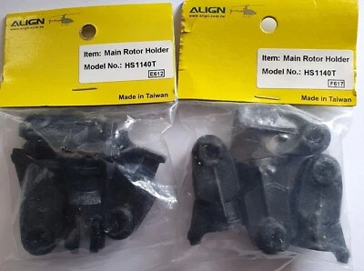 Align - Main Rotor Holder - HS1140T x 2 Packets - Radio control Helicopter Parts - Image 1 of 4