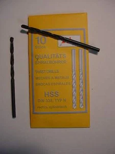 HSS Spiralbohrer 10 Stück 2,2mm Bohrer DIN 338,Typ N - Bild 1 von 1