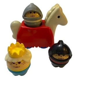 Vintage 1998 Little Tikes People And Horse From Wee Waffle Storybook Castle - Bild 1 von 9