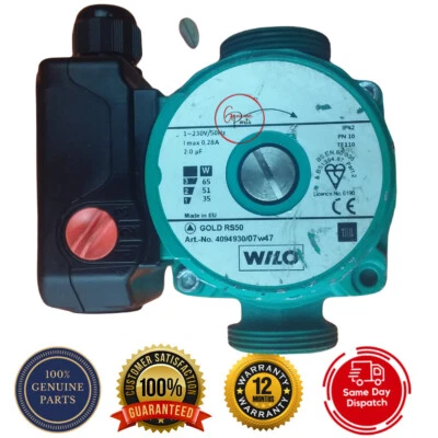 Wilo Central Heating Boiler Pump RS50 4094930 Comes With 12 Months Warranty - Image 1 of 3