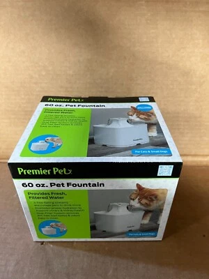 Premier Pet 60 oz. Pet Fountain- Automatic Water Fountain for Cats & Small Dogs - Image 1 of 4
