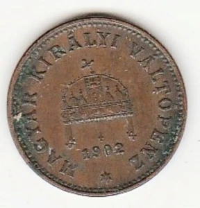 1902-KB | Hungary | Fillér | Francis Joseph I | KM# 480 | XF Choice - Picture 1 of 2