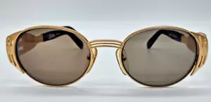 Vintage Jean Paul Gaultier Sonnenbrille Gestell 56-3281 Gold Gabel Scharniere - Bild 1 von 12
