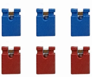 DCC Concepts ~ 6 Spare ABC Board Headers ~ 3x Blue ~ 3x Red ~ DCD-HDR.6 - Picture 1 of 1