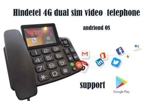 Telefono fisso 4G scheda SIM rete fissa wireless video desktop smartphone Android - Foto 1 di 13