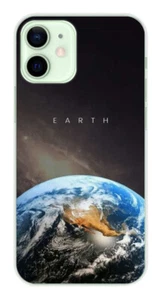 Coque en silicone imprimée compatible Apple iPhone 12 Mini Earth - Photo 1 sur 3
