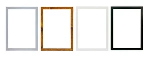 Black White Walnut Silver Thin Photo Frame Picture Frame 20mm A2 A3 A4 A5 - Picture 1 of 6