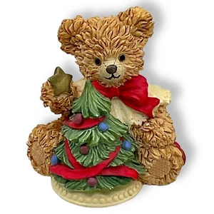 Bainbridge Bears Collection Holly Christmas Star Figurine Holiday Tree Red Bow - Picture 1 of 6