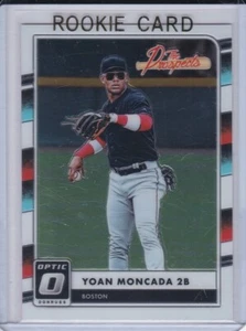YOAN MONCADA ROOKIE CARD Donruss Optic THE PROSPECTS RC White Sox Red Baseball - Picture 1 of 2