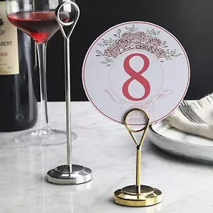 Ring-Clip Table Number Holder/Number Stand/Place Card Holder Table Number Holder - Picture 1 of 12