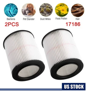 2 Replacement Cartridge Filter for Shop Vac Craftsman 9-17816 Wet Dry Air Filter - Picture 1 of 10