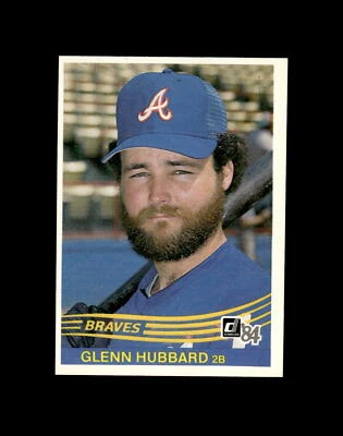 1984 Donruss #432 Glenn Hubbard - Image 1 of 2