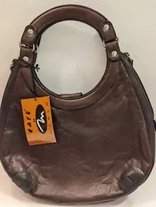 Cafe by Marlo kaffeebraune Handtasche aus Leder neu mit Etikett - Bild 1 von 11