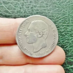 Espagne - Alphonse XII - 2 Pesetas - 1883 (83) MS M Madrid - Imagen 1 de 2