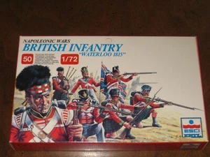 ESCI BRITISH NAPOLEONIC WATERLOO INFANTRY 1:72 - #215 (5 Figures Loose In Box ) - Picture 1 of 7